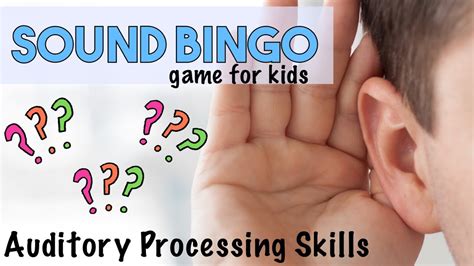 sound lotto game|SOUND BINGO Listening Game with Hands On Twist l Auditory .